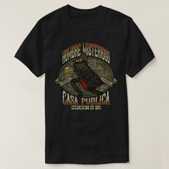 Camiseta El hombre misterioso 1895 (Diseño del anverso)