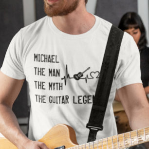 Camiseta El Hombre Mito Leyenda de la Guitarra Papá Día del