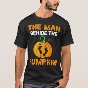Camiseta El Hombre Oculta La Huella De Calabaza Otoño
