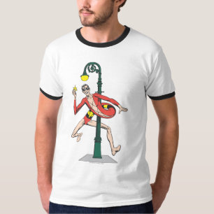 Camiseta El hombre plástico envuelve la lámpara