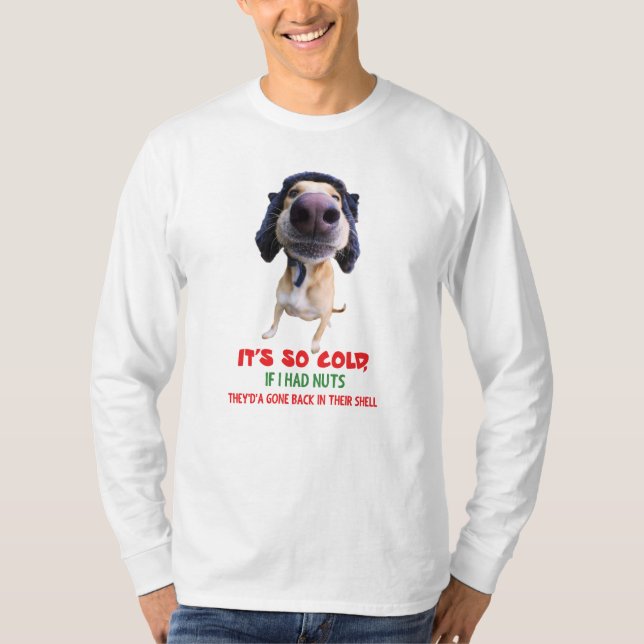 Camiseta El hombre tiene una larga y divertida manga a Tedd (Anverso)