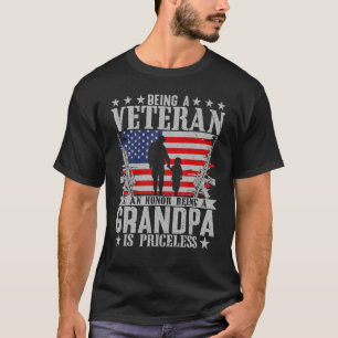 Camiseta El Hombres Como Veterano Es Un Honor Ser Abuelo.