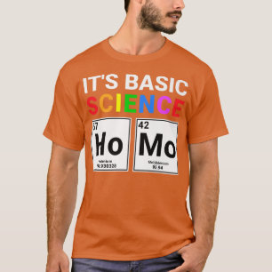 Camiseta El homo del orgullo gay es la ciencia básica perió