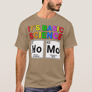 Camiseta El homo del orgullo gay es la ciencia básica perió