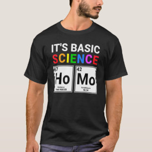 Camiseta El homo del orgullo gay es la ciencia básica perió
