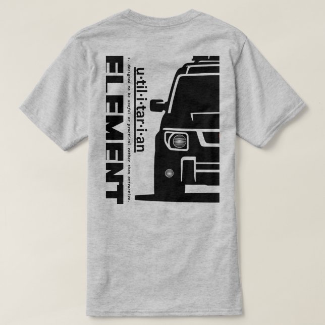 Camiseta El Honda Element (Reverso del diseño)