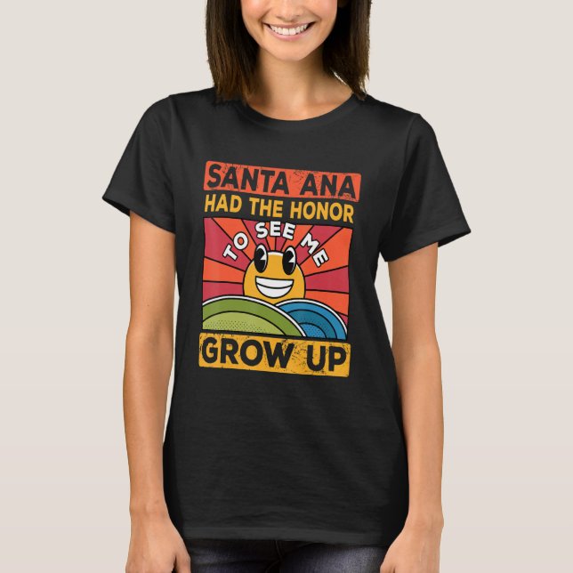 Camiseta El Honor De Verme Crecer Tenía El Sol Y Santa (Anverso)