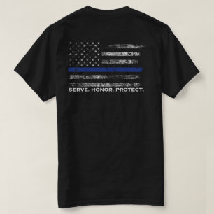 Camiseta El honor del servicio protege la bandera