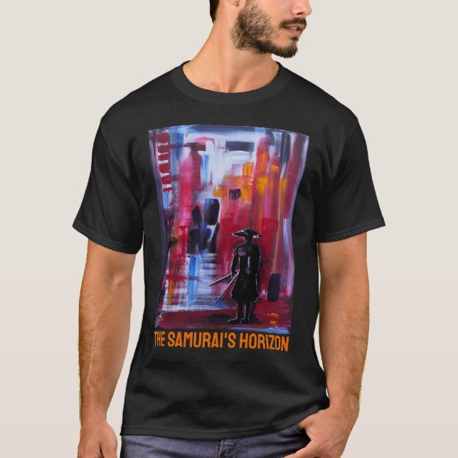 Camiseta El horizonte del samurái Pintura de Alfred Fox (Anverso)