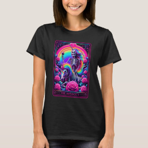 Camiseta El Horror De La Audacia Tarot Card Skeleton Wine Y