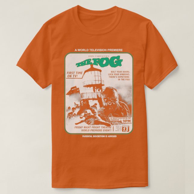 Camiseta El horror de la niebla (Diseño del anverso)