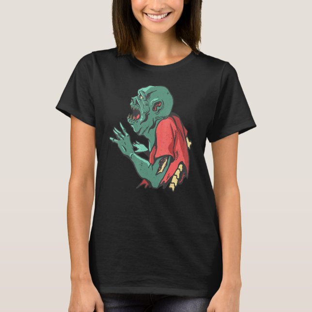 Camiseta El horror de Zombie (Anverso)