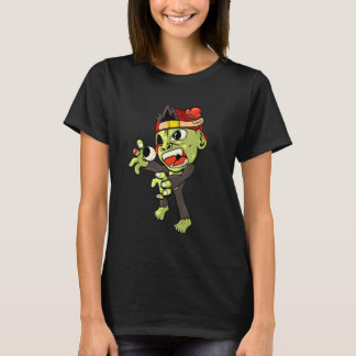 Camiseta El horror del mono zombi Scary Halloween