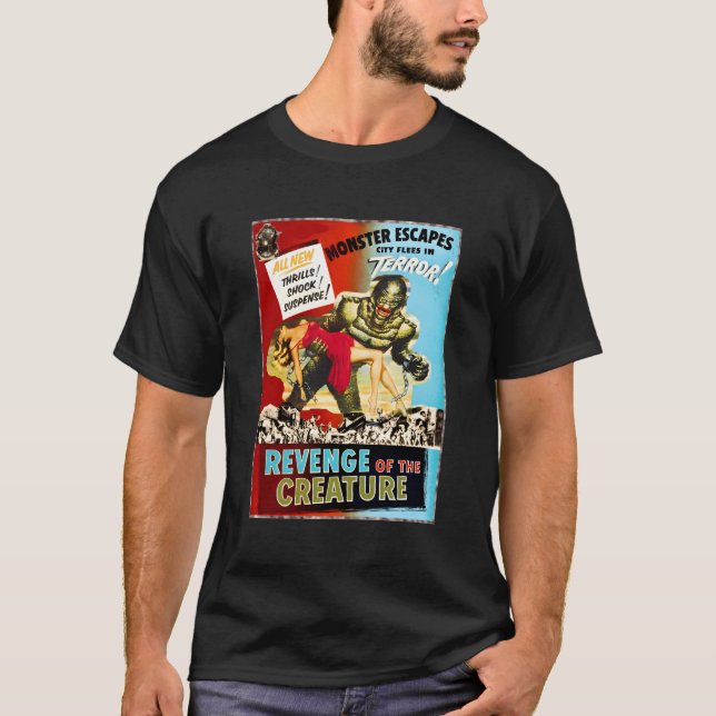 Camiseta El horror del monstruo de la creatura (Anverso)