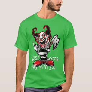Camiseta El horror del Payaso Mal que quiero jugar Hallowee