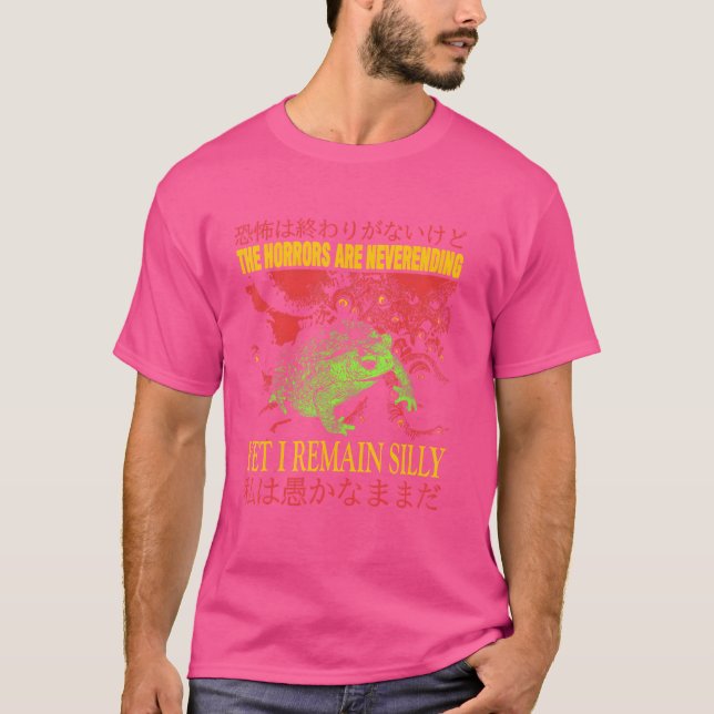 Camiseta El horror nunca termina, pero sigo siendo tímidame (Anverso)
