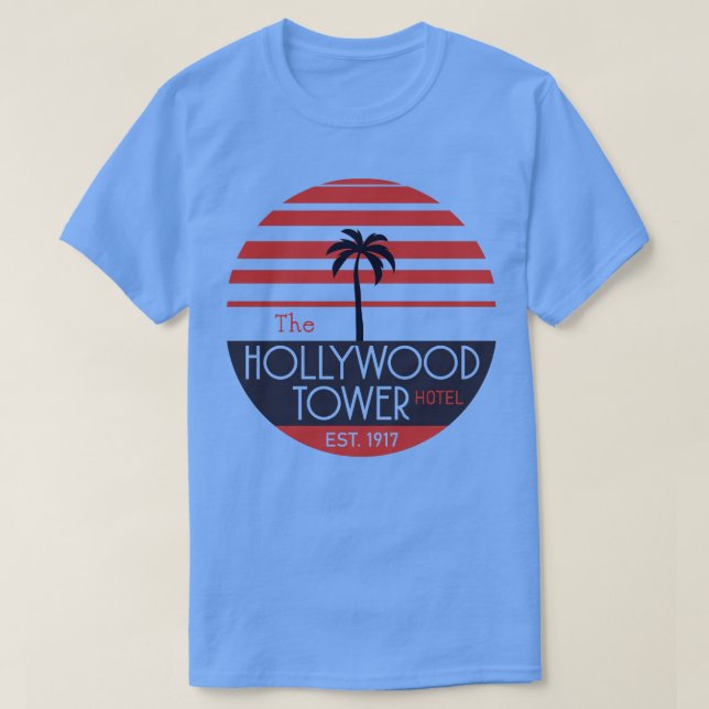 Camiseta El Hotel Hollywood Tower La Torre del Terror de la (Diseño del anverso)