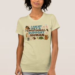 Camiseta El humano de apoyo emocional de mi mascota