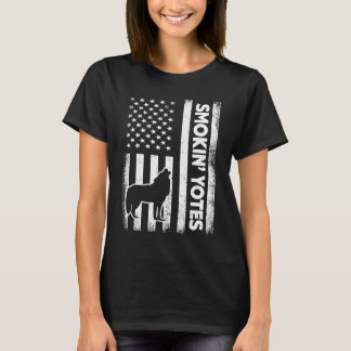 Camiseta El humo de la piel anuncia a patriota estadouniden
