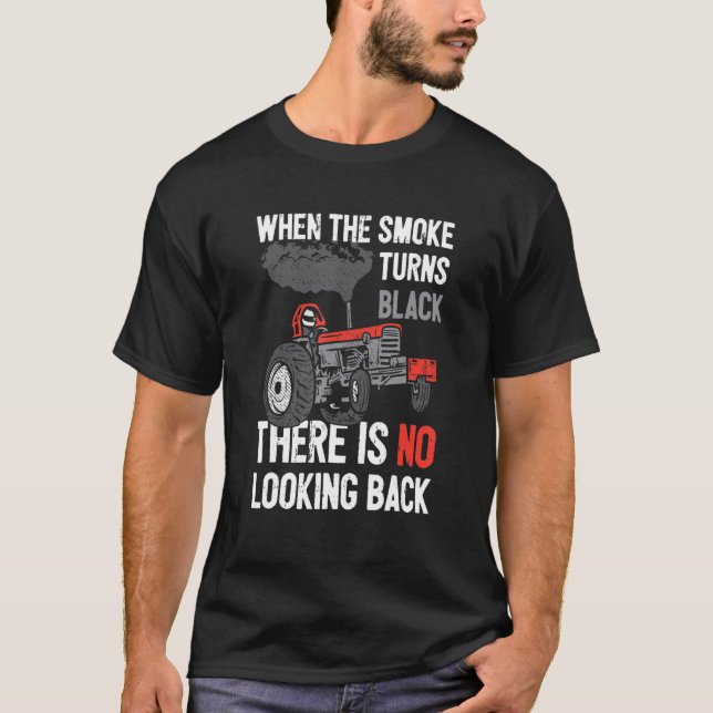Camiseta El humo se torna negro tractorpulo de potencia de  (Anverso)
