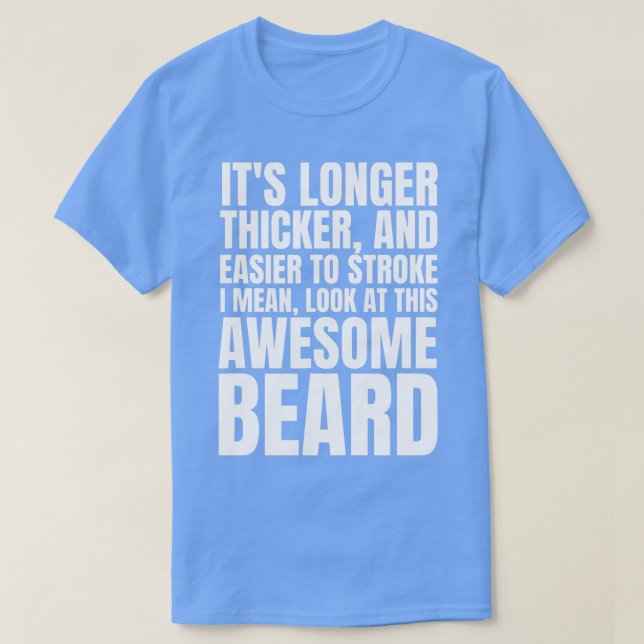 Camiseta El Humor De Barba Gracioso Es Más Grueso Que La Ca (Diseño del anverso)