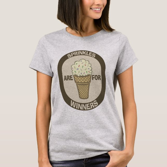 Camiseta El humor de la camiseta, Sprinkles está para los (Anverso)