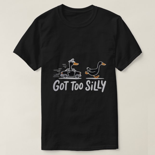 Camiseta El Humor De La Policía De Goose Es Demasiado Diver (Diseño del anverso)