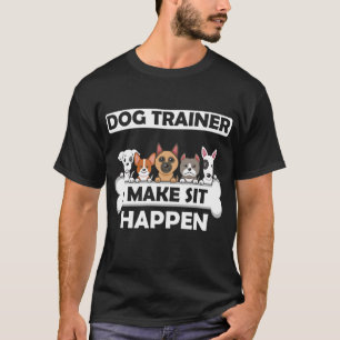 Camiseta El humor de los entrenadores de perros cómicos y 