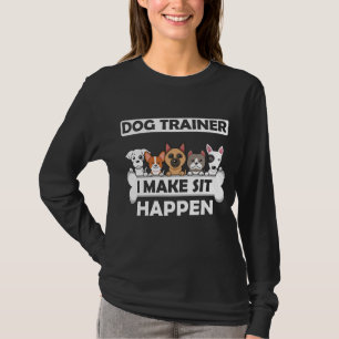 Camiseta El humor de los entrenadores de perros cómicos y 