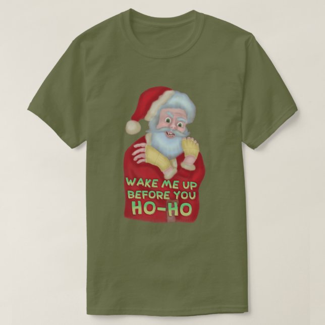 Camiseta El humor feo divertido el | Santa del navidad me (Diseño del anverso)