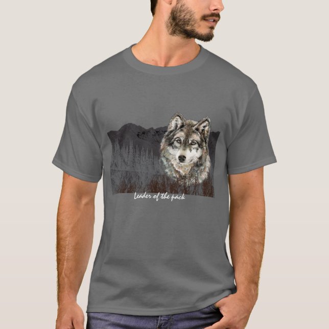 Camiseta El Humor Lobo Animal del Día del Empresario del Pa (Anverso)