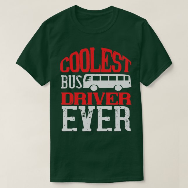 Camiseta El humor más frío de los conductores de autobús (Diseño del anverso)