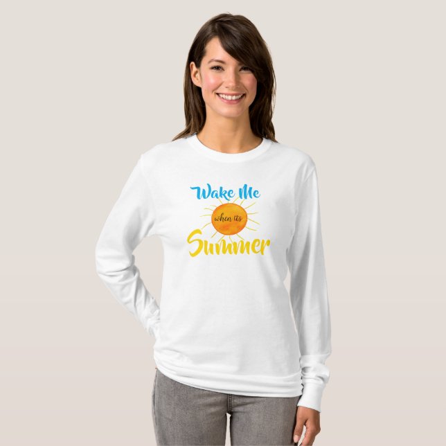Camiseta El Humor Me Despierta Cuando El Sol Amarillo De Ve (Anverso completo)