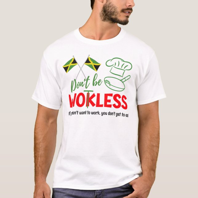 Camiseta El humor patois jamaiquino NO ES MÁS INOCUPANTE (Anverso)