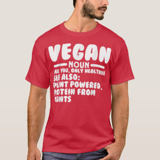 Camiseta El humor vegetariano divertido de la definición ve