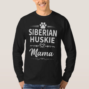 Camiseta El Huskie Siberiano Mama Cute El Dueño Siberiano H
