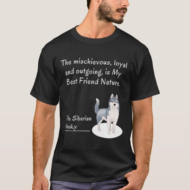 Camiseta El Husky Perro Siberiano (Anverso)