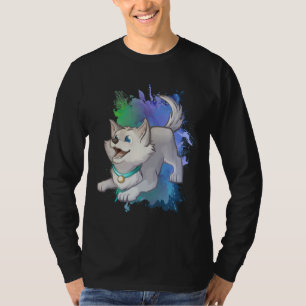Camiseta El Husky Perro Siberiano W Trabajo El Maestro Arti