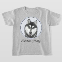 El Husky Siberiano (blanco y negro) pinta arte de 