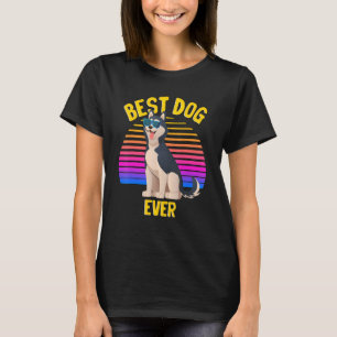 Camiseta El Husky Siberiano Cuerdo Mejor Retro De Cachorro