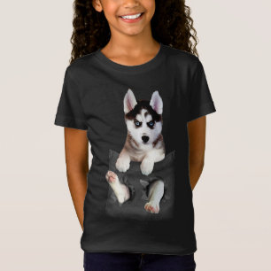 Camiseta El Husky Siberiano En Un Bolsillo