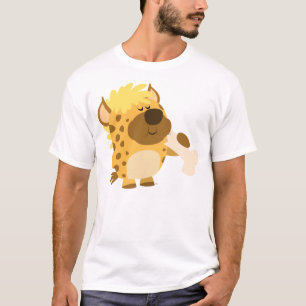 Camiseta El Hyena lindo del dibujo animado que machaca un