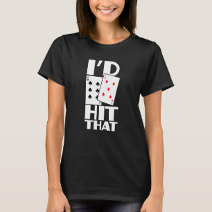 Camiseta El Id. De Poker Golpeó El Juego De La Tarjeta Em D
