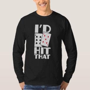 Camiseta El Id. De Poker Golpeó El Juego De La Tarjeta Em D