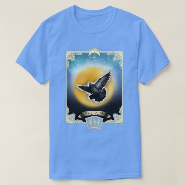Camiseta El Ilustracion de la tarjeta Sun Tarot (Diseño del anverso)