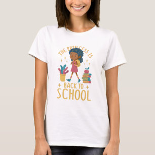Camiseta El Ilustracion del Chica Princesa de la escuela