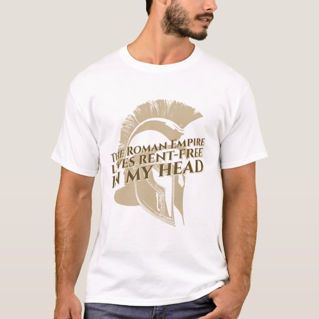Camiseta El imperio romano vive libre de alquileres en mi c (Anverso)