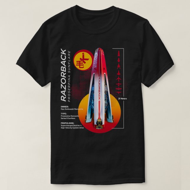 Camiseta El impulso del barco Epanse Razorback (Diseño del anverso)