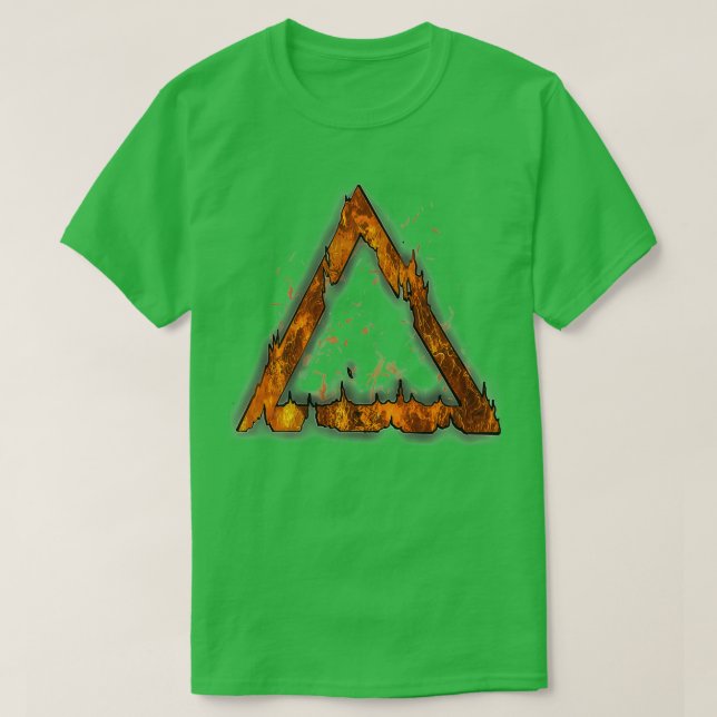 Camiseta El incendio de los cuatro elementos (Diseño del anverso)