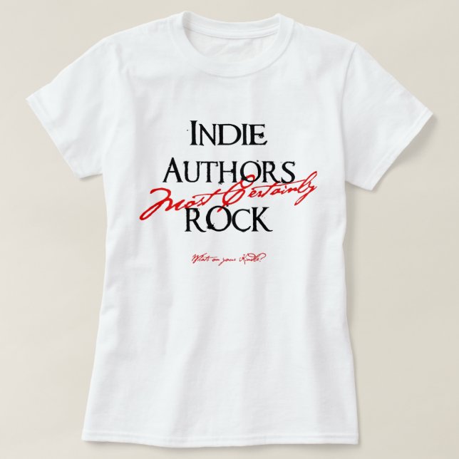 Camiseta ¡El indie es autor de la roca! (Diseño del anverso)
